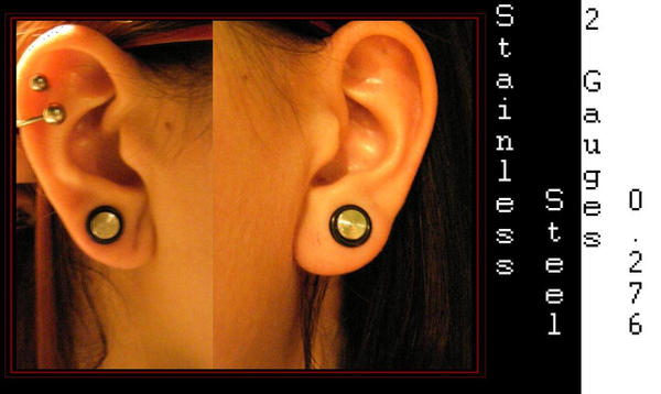 Stainless Steel 2 Gauge Plugs By Nikidaeve On Deviantart Stainless Steel 2 Gauge Plugs By Nikidaeve On Deviantart