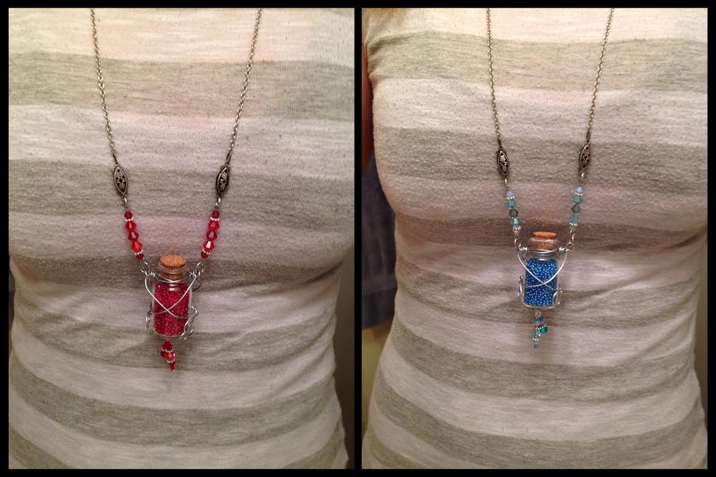 Full-Length Health and Mana Potion Necklaces