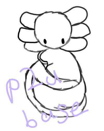 p2u Axolotl Base! by kallie-kit-kat on DeviantArt