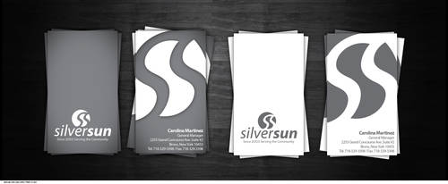 Silver Sun Business Card