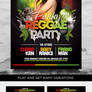Punky Reggae Party Flyer Template PSD