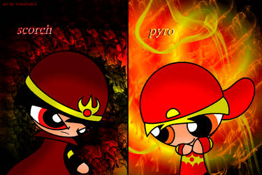 Scorch And Pyro by powerpuffgirl555