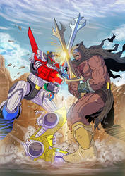 Voltron and Beast King duel