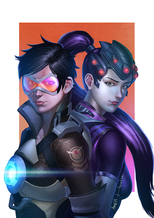 Tracer  Widowmaker OverWatch