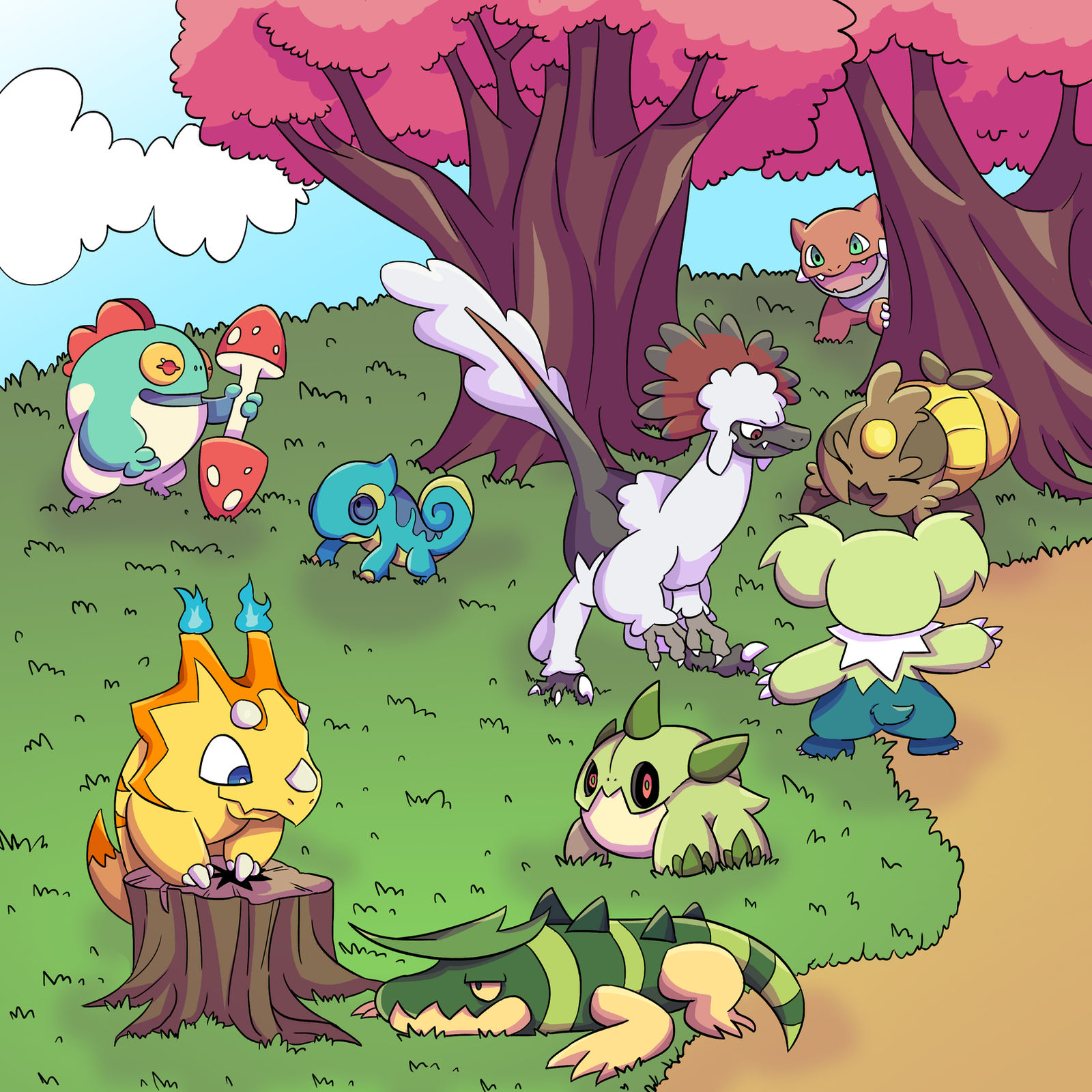 Pokemon Custom-Digital illustration by getterstudio on DeviantArt