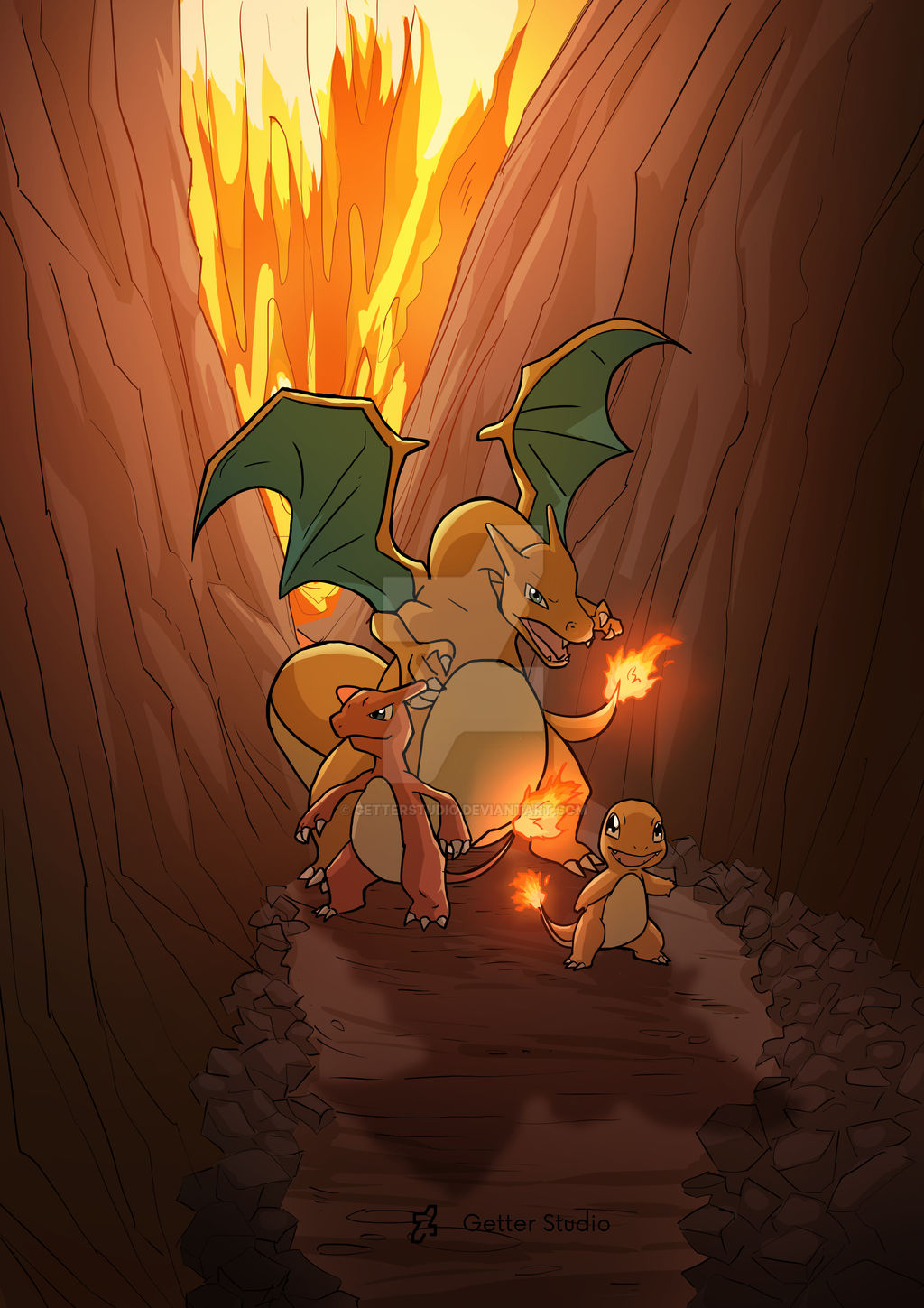 Charizard Volution Pokemon Charizard Evolution by getterstudio on DeviantArt