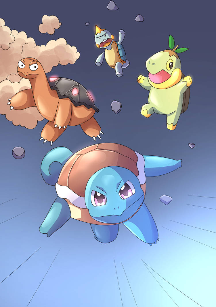 Turly Pokemon Pokemon Turtles by getterstudio on DeviantArt
