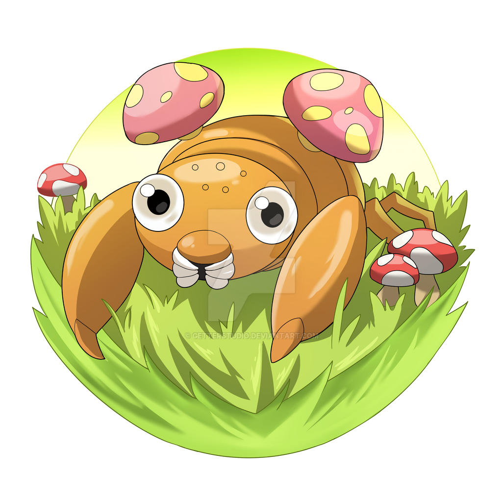 Pokemon Paras by getterstudio on DeviantArt