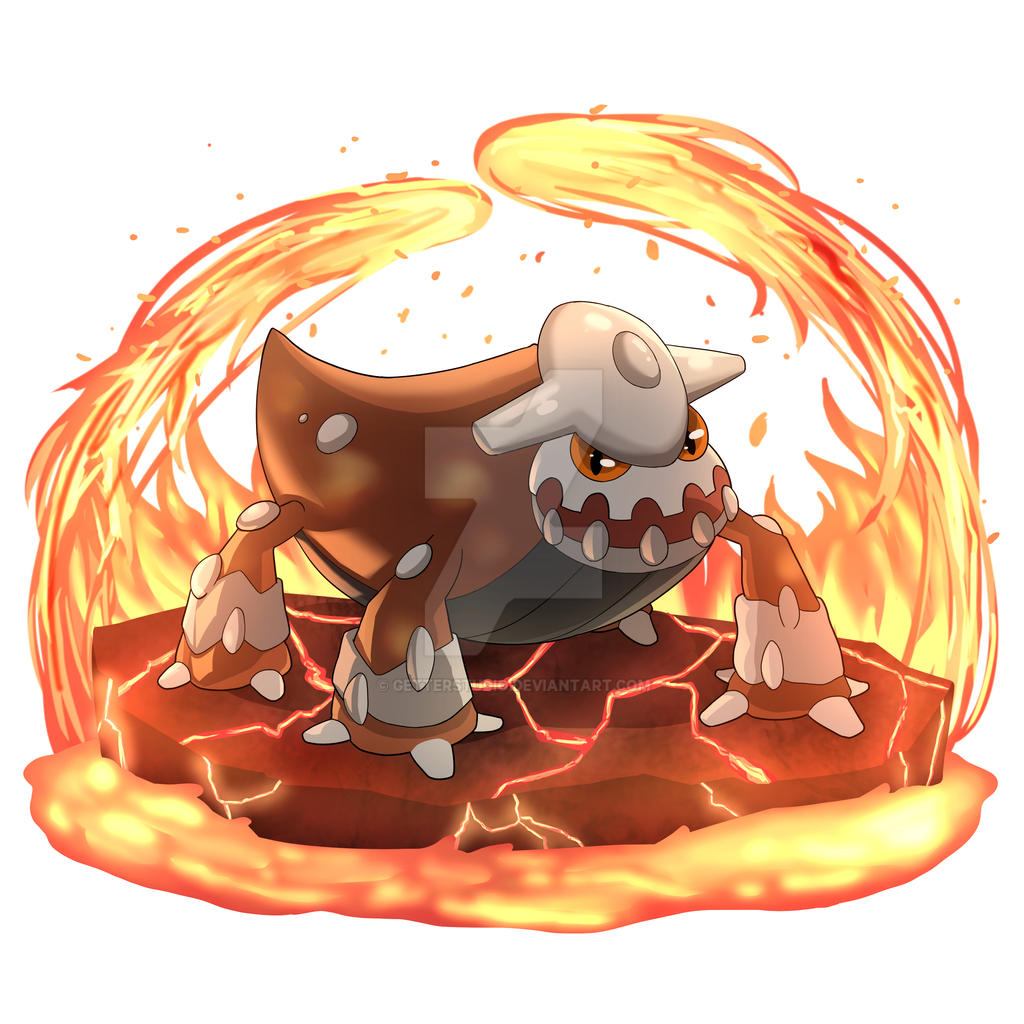 Heatran First Form Pokemon Heatran by getterstudio on DeviantArt