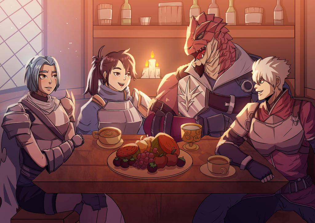 Sit and chat in the dining area by getterstudio on DeviantArt
