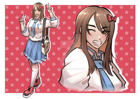 DRAWING JAM: Highschool Girl #2