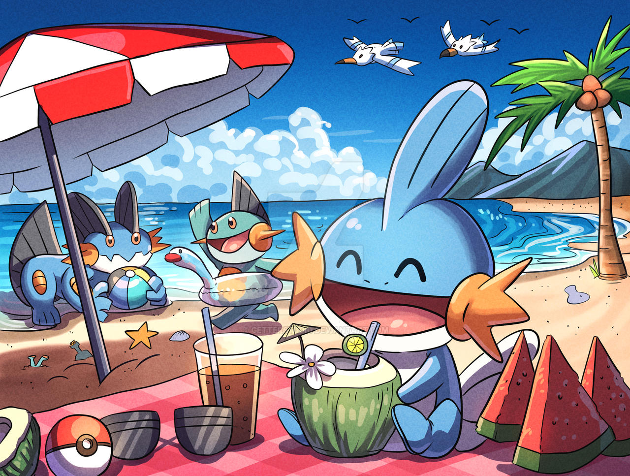 Fun Day at Beach by getterstudio on DeviantArt