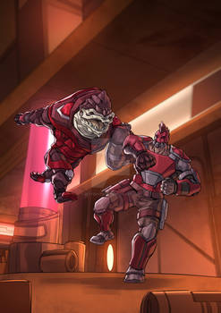 Commission: Blood Pack vs Goliath Ganger