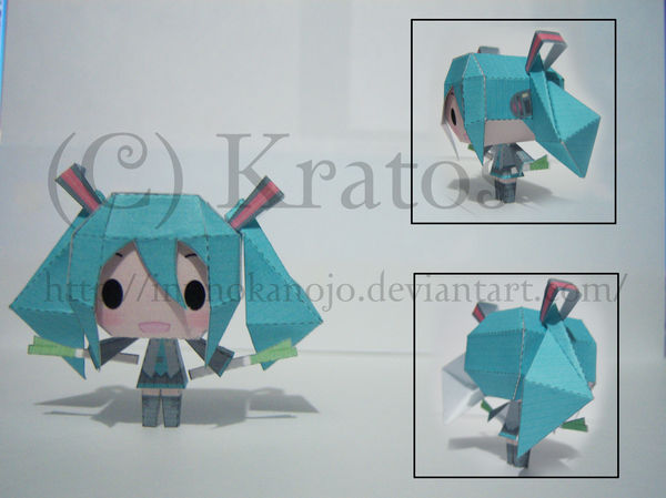 Chibi miku by inunokanojo