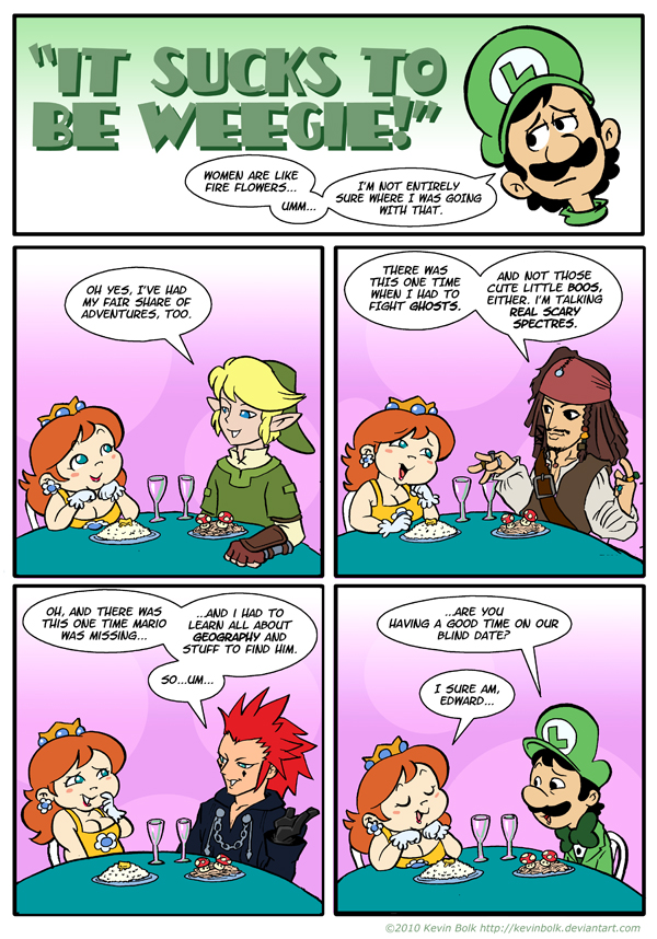 Sucks to be Luigi : The Date by kevinbolk