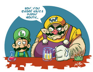 Wario and Luigi