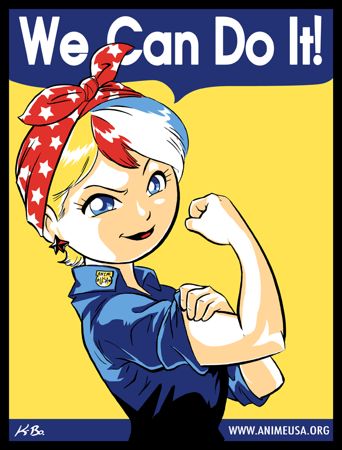 Anime USA 'We Can Do It' by kevinbolk