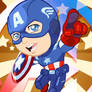 Avengers Captain America Art Card