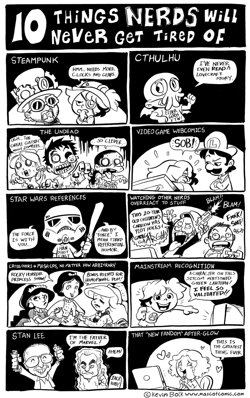 10 Things Nerds Will Never Get Tired Of by kevinbolk