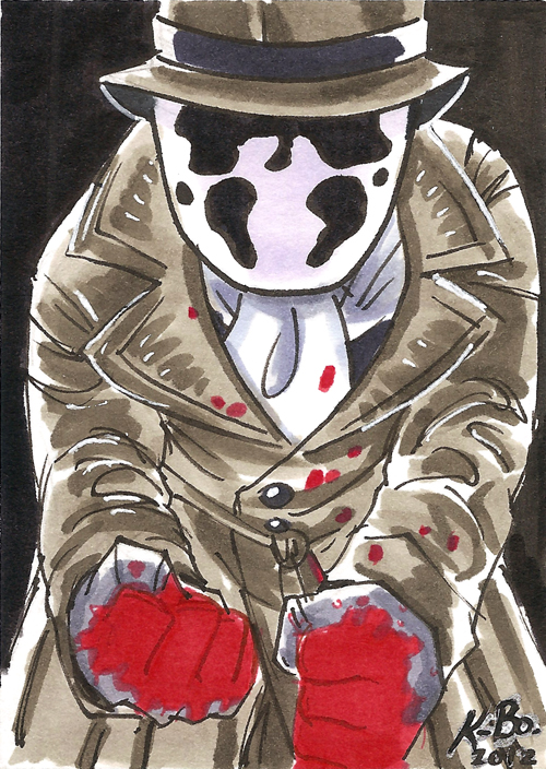 Watchmen Rorschach Art Card