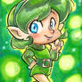 Legend of Zelda Ocarina of Time Saria Art Card