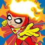 Super Powers Firestorm Art Card by K-Bo.
