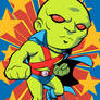 Super Powers Martian Manhunter Art Card by K-Bo.