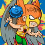 Super Powers Hawkman Art Card by K-Bo.
