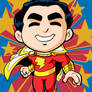 Super Powers Shazam Captain Marvel Art Card