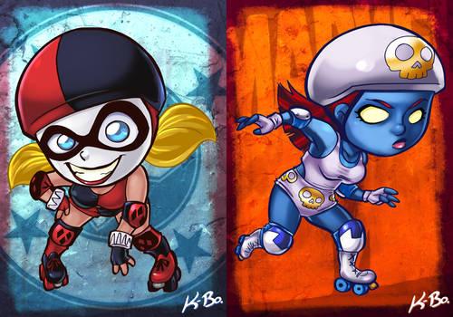 DC VS Marvel Roller Derby: Harley Quinn/Mystique