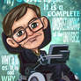 Stephen Hawking Art Card by K-Bo.