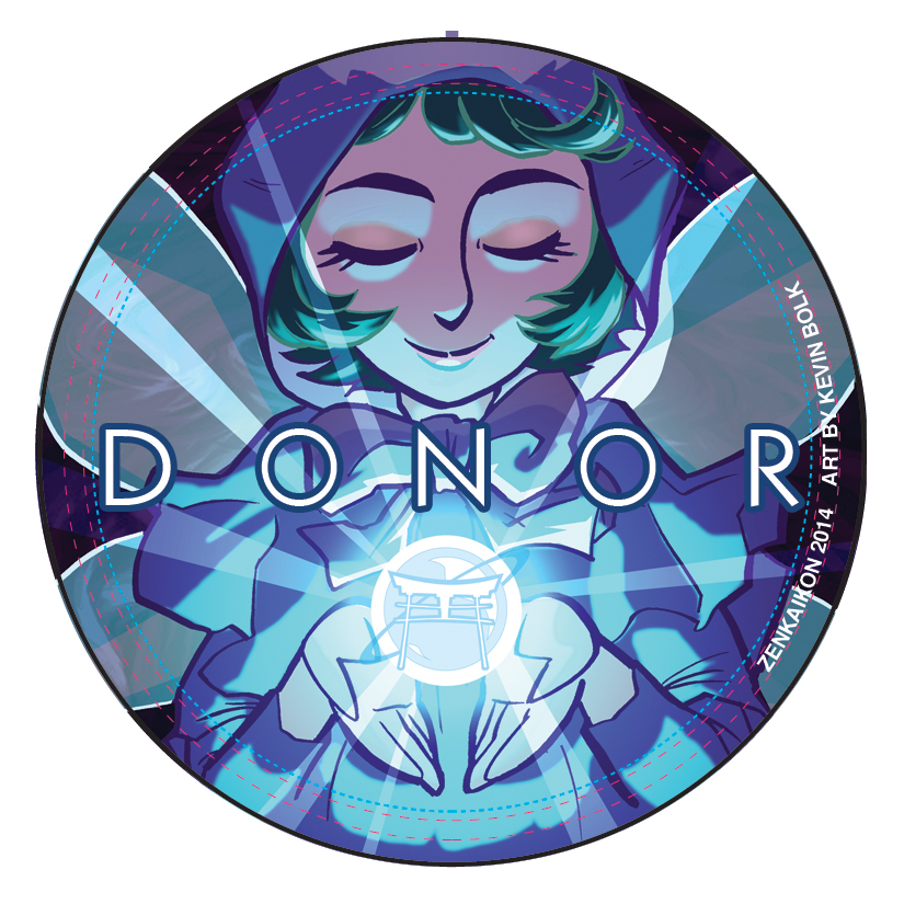 Zenkaikon 2014 Charity Button for Child's Play