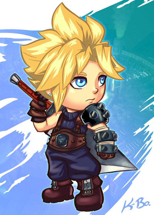 Final Fantasy 7 Cloud Strife Art Card