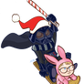 Santa Vader and Ralphie
