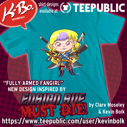 ''Fully Armed Fangirl'' t shirt at Teepublic