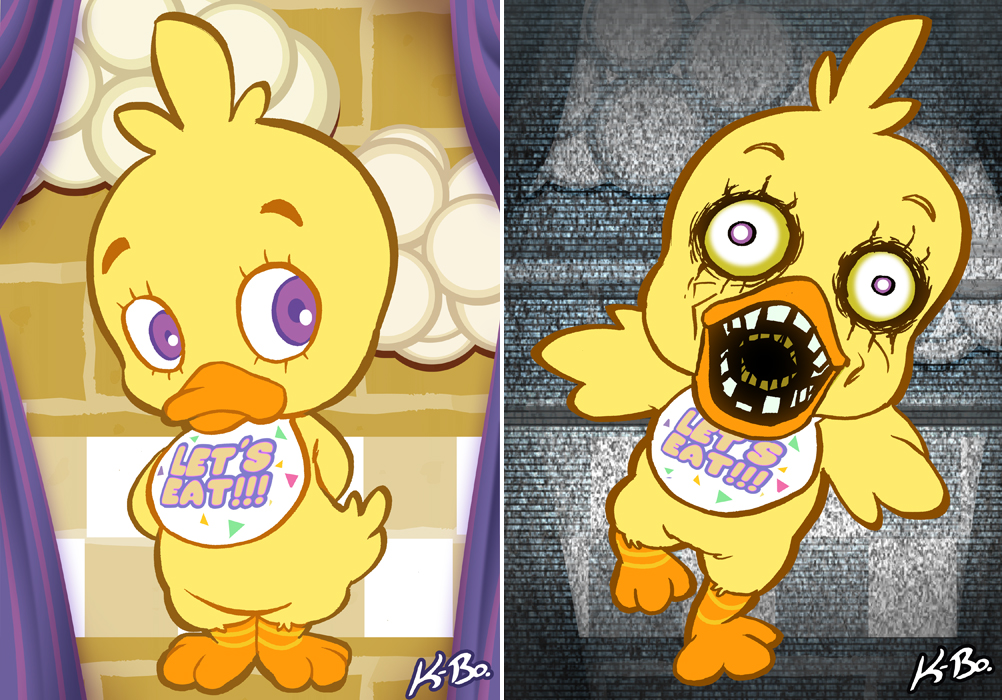 Five Nights at Freddy's Art Card 3 Chica by kevinbolk on DeviantArt