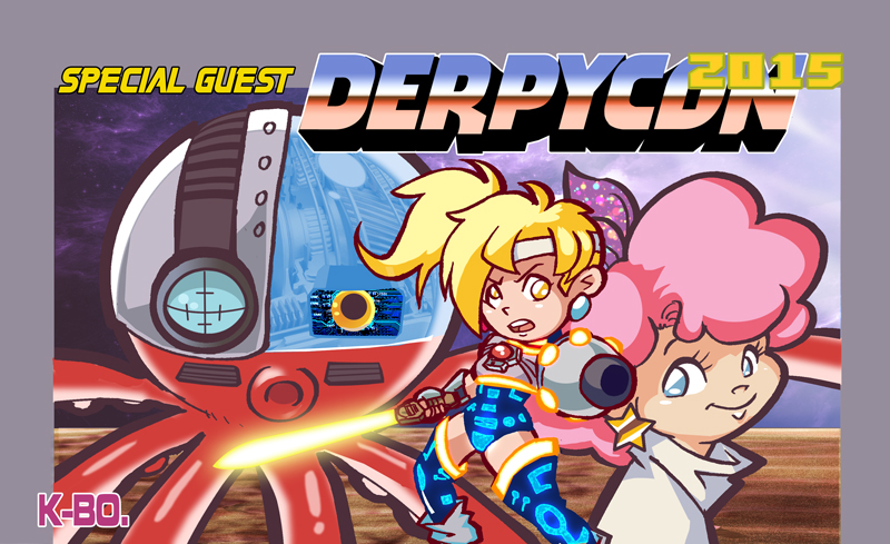 Derpycon 2015 80's 8-Bit Guest Badge Design