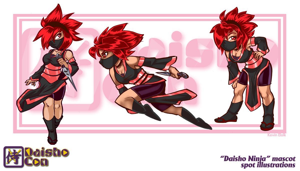 Daisho Con ''Daisho Ninja'' Mascot Illustrations