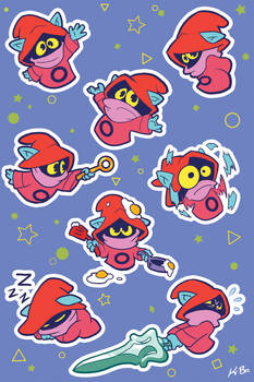 Masters of the Universe Orko Sticker Sheet