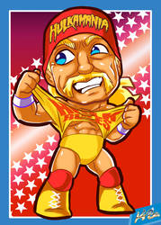 Wrestling Legends Hulk Hogan Art Card