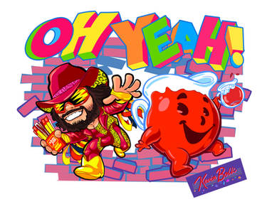 Macho Man Randy Savage + Kool Aid Man OH YEAH