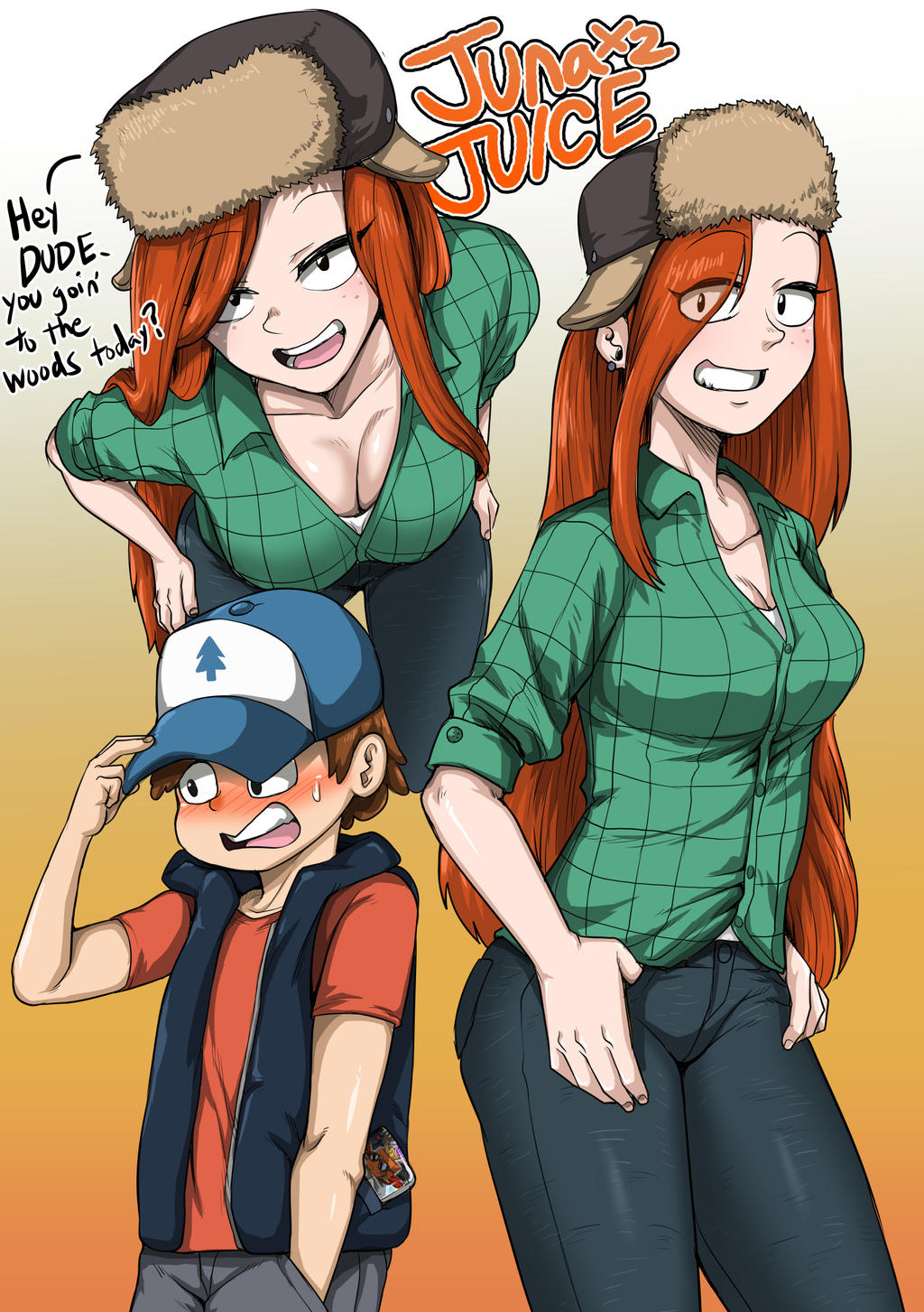 Gravity Falls doodle Wendy Dipper by junajuice on DeviantArt
