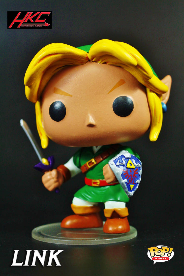 Custom Funko Pop! Link (Legend of Zelda) by hunterknightcustoms on