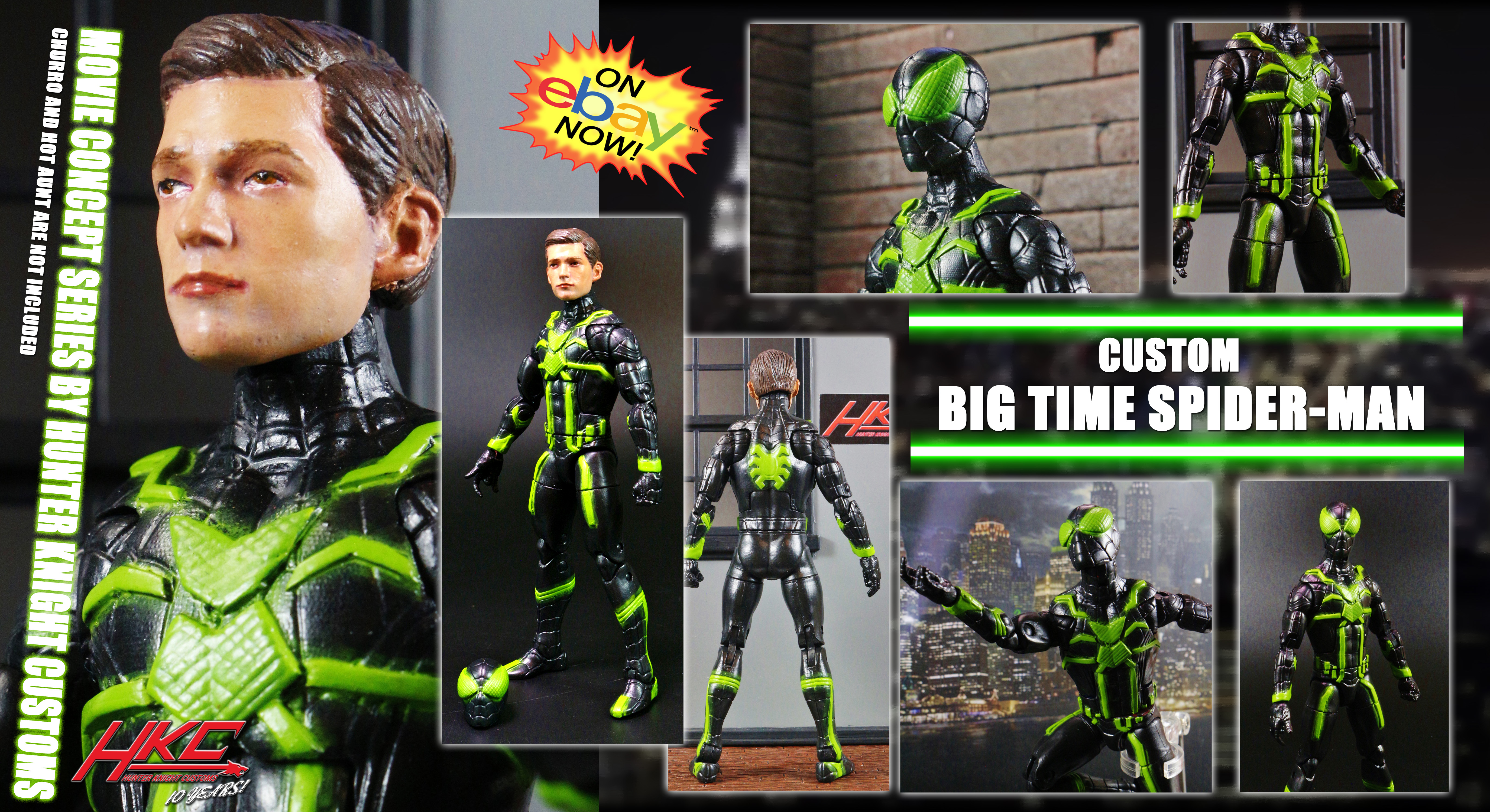 Custom Marvel Legends Big Time Spider-Man (movie)