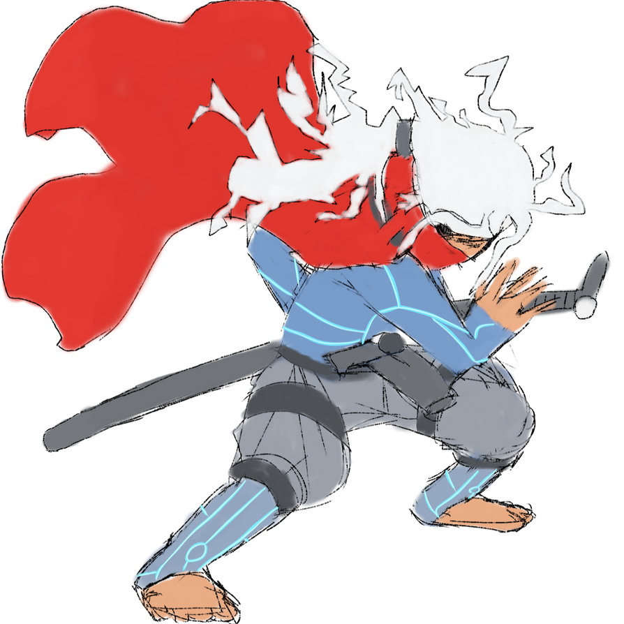 The Stranger/Rider Sketch - Furi by Hiddelgreyk on DeviantArt