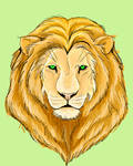 Lion Face by infamy