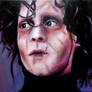 Johnny Depp Edward Scissorhands oil painting