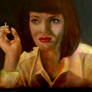 Uma Thurman from Pulp Fiction Oil Painting