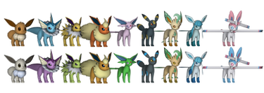 Pokemon X/Y - Eeveelution pack