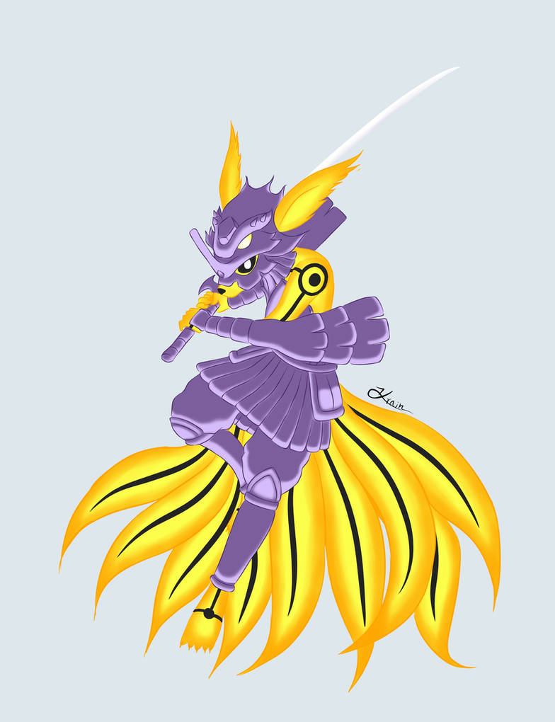 Kurama bijuu and Susanoo perfect form by Kraintz on DeviantArt